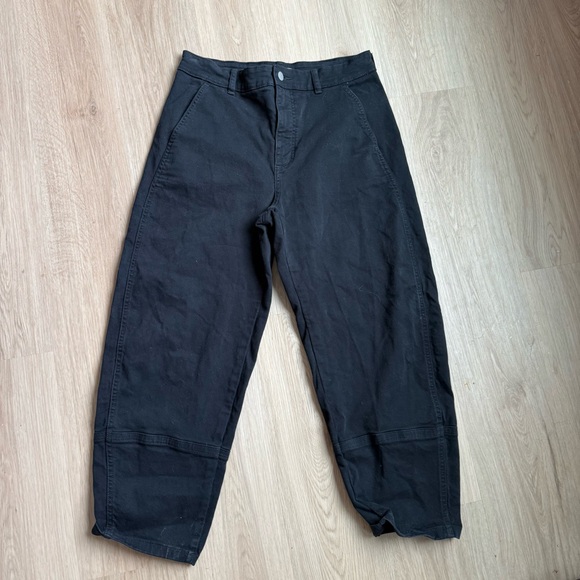 Everlane The Utility Barrel pants Black Sz 12R - Picture 2 of 5